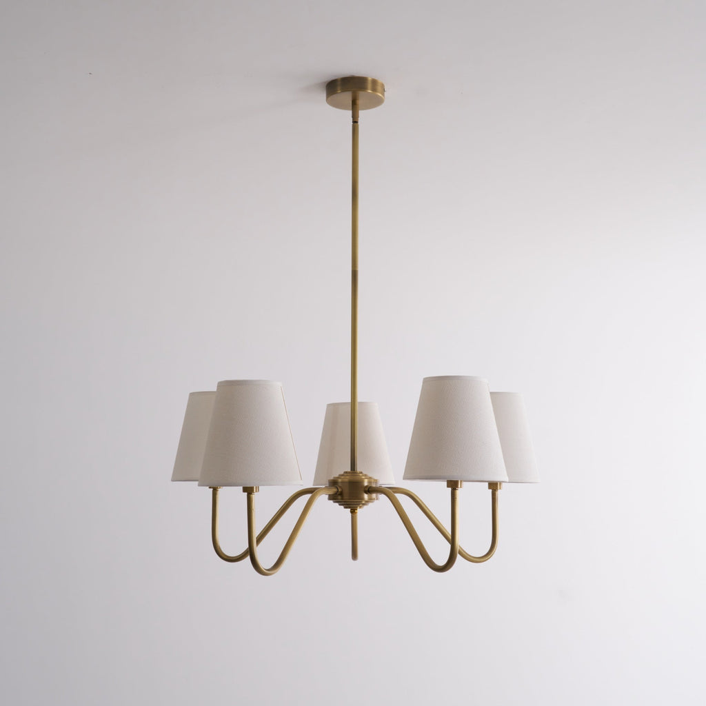 Opaluxe Brass Chandelier - Vakkerlight
