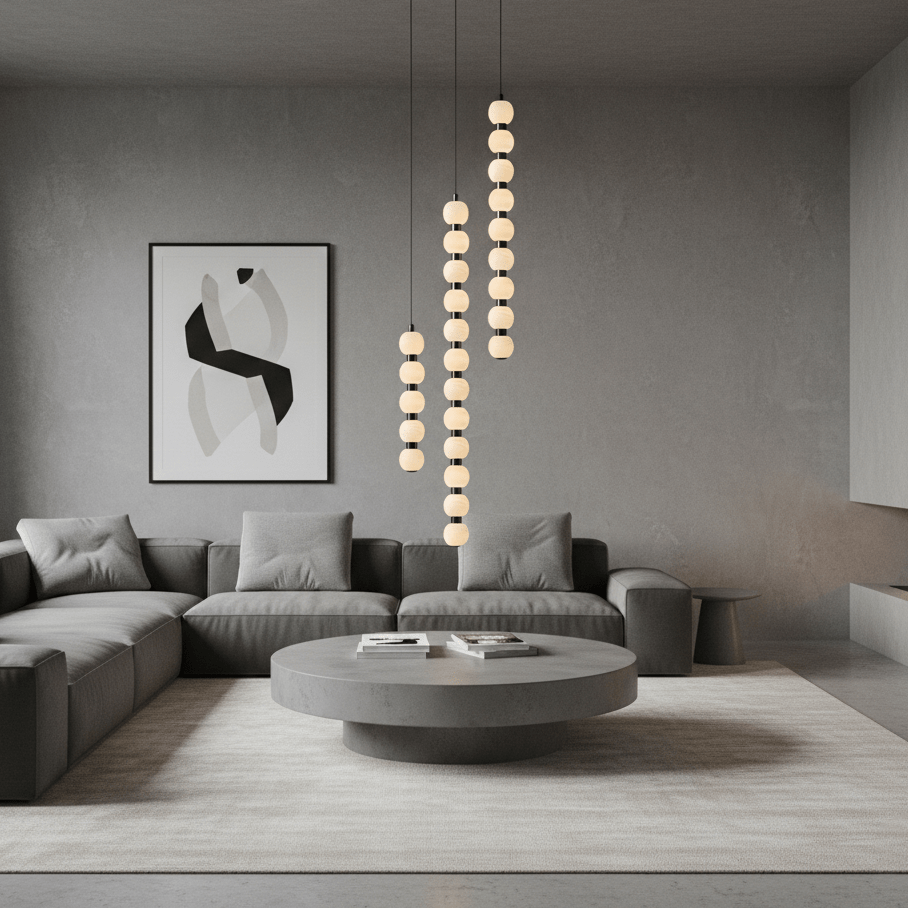 Orbique Alabaster Pendant Lamp