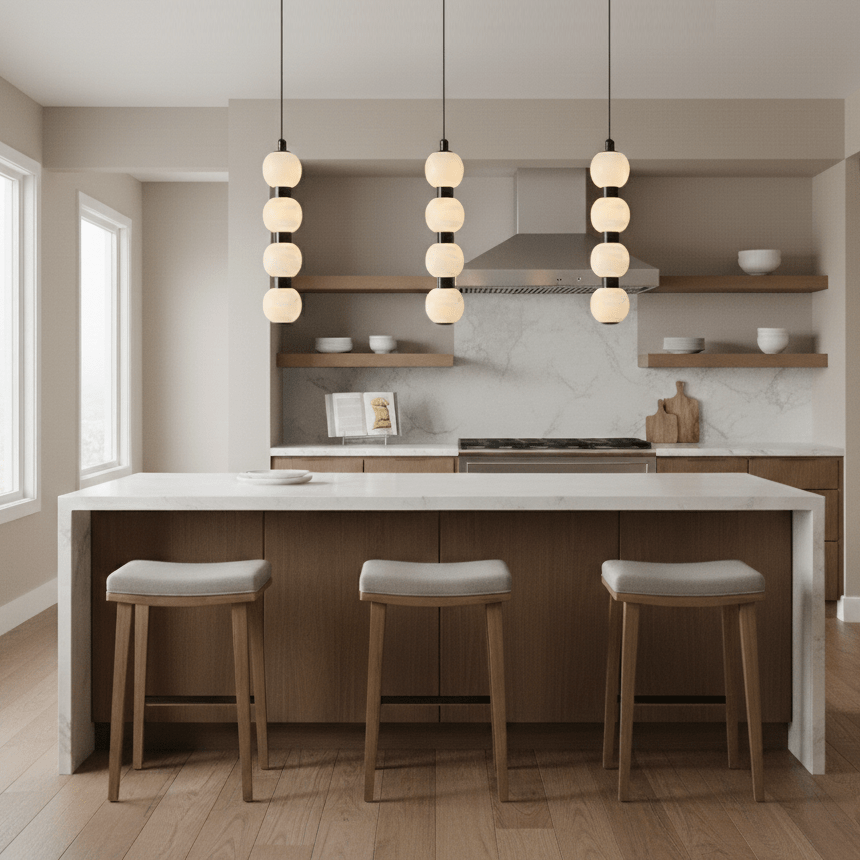 Orbique Alabaster Pendant Lamp