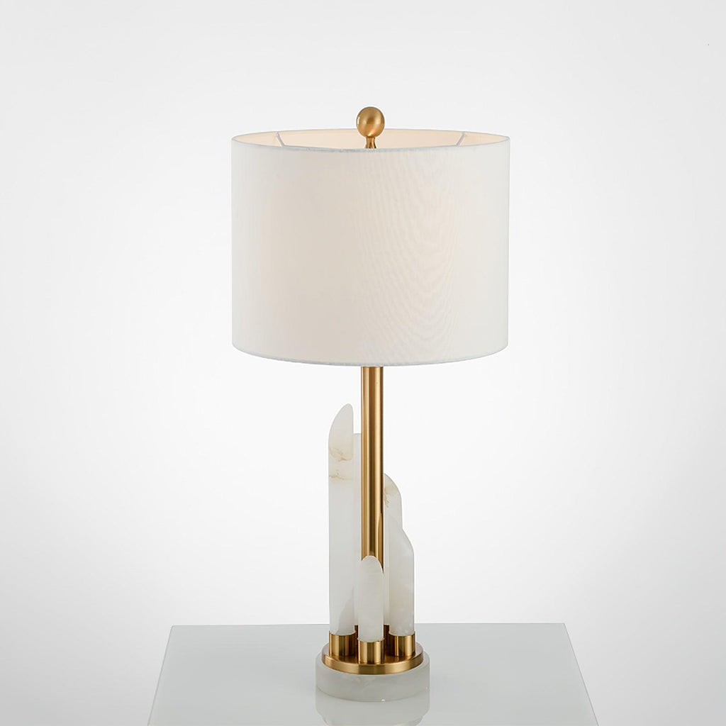 Orbit Metal Alabaster Table Lamp