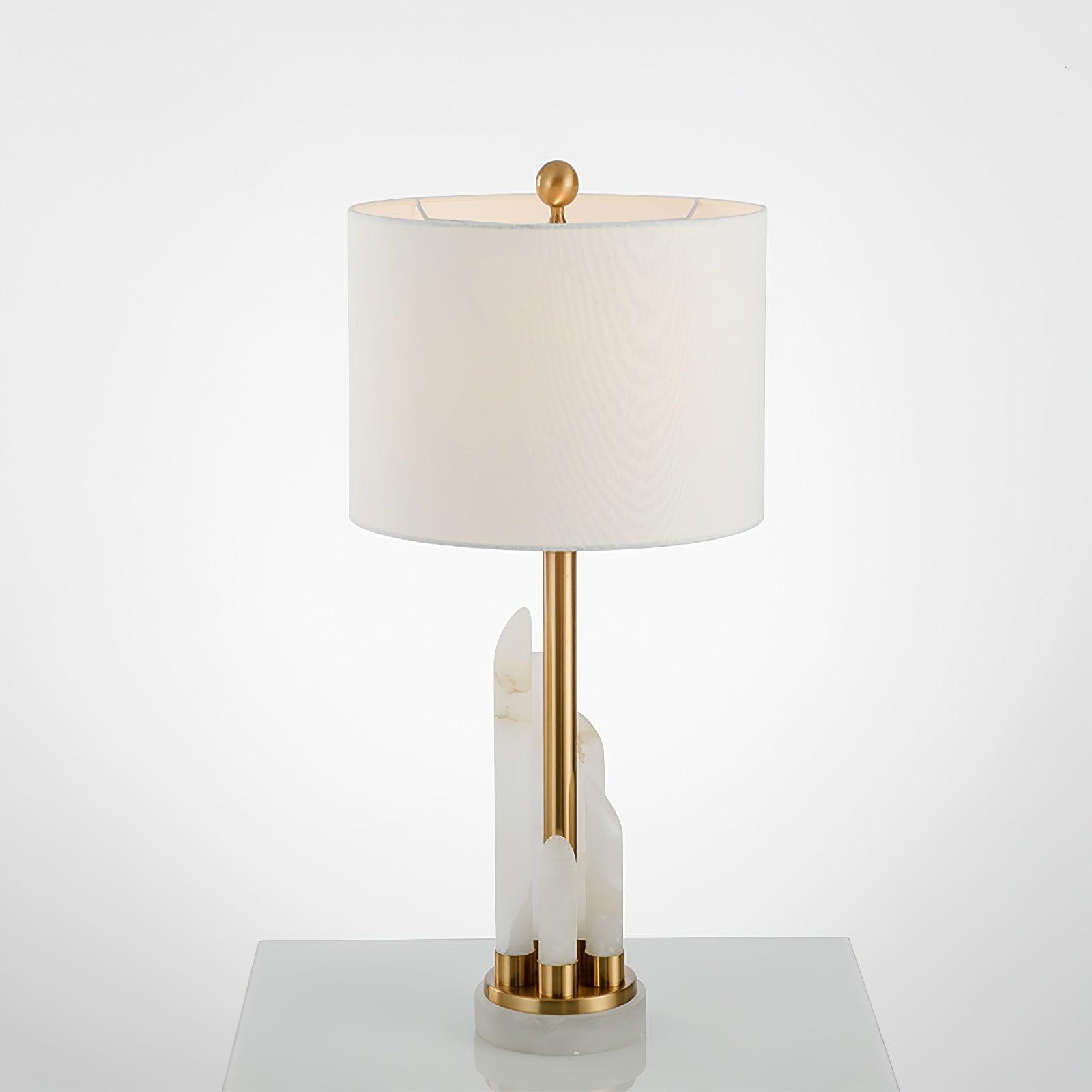 Orbit Metal Alabaster Table Lamp