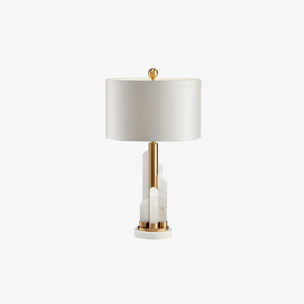 Orbit Metal Alabaster Table Lamp