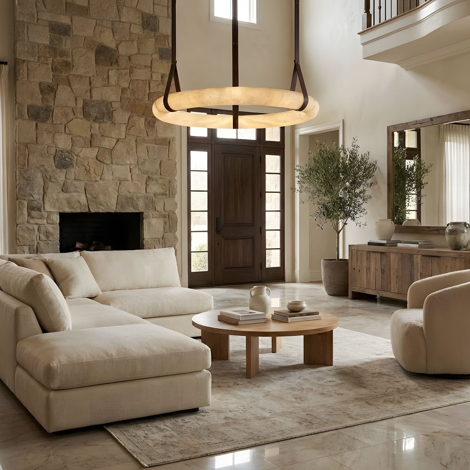 Oslo Alabaster Pendant Light A