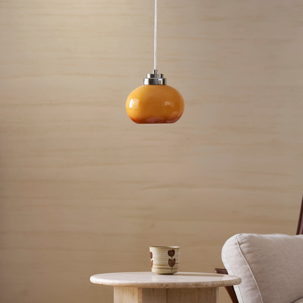 Oval Persimmon Pendant Light