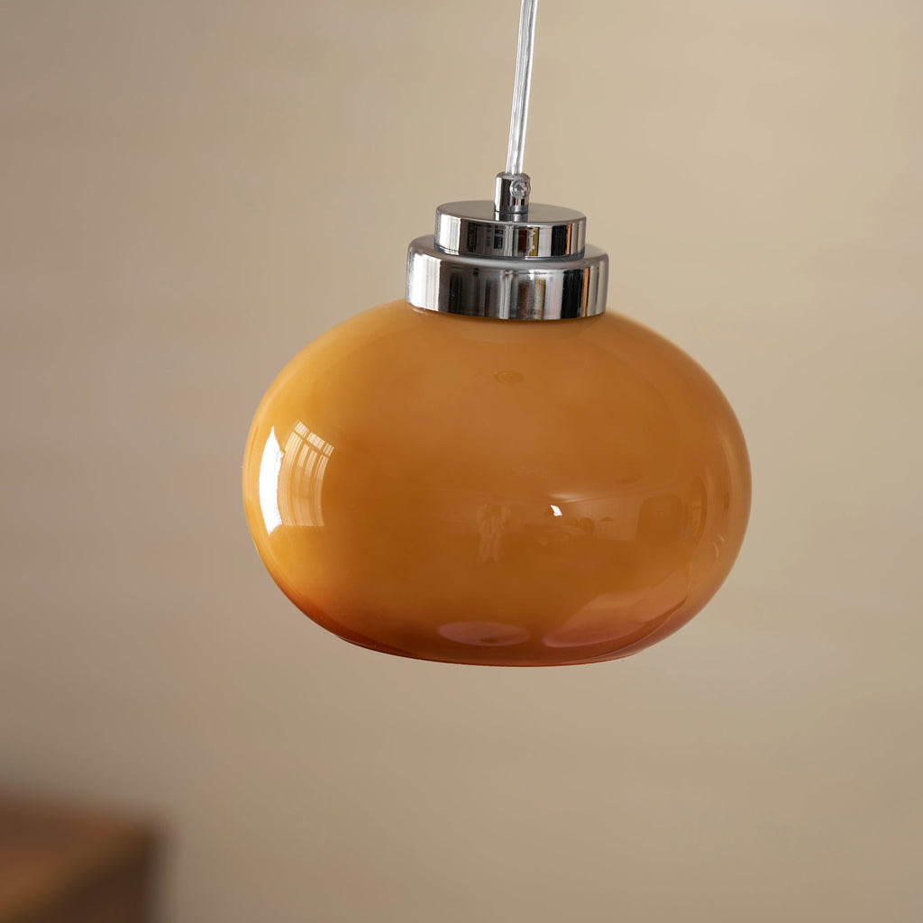 Oval Persimmon Pendant Light