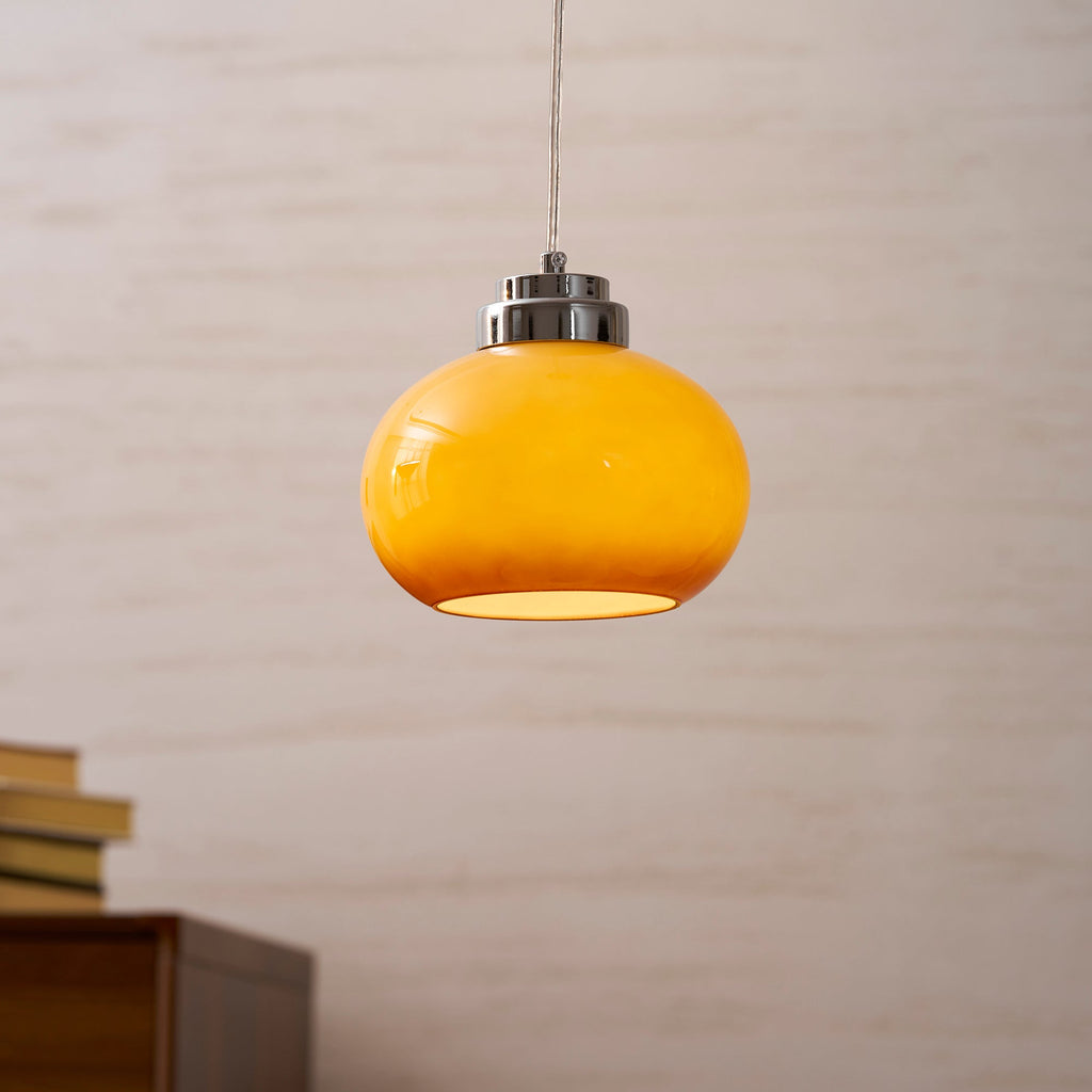 Oval Persimmon Pendant Light
