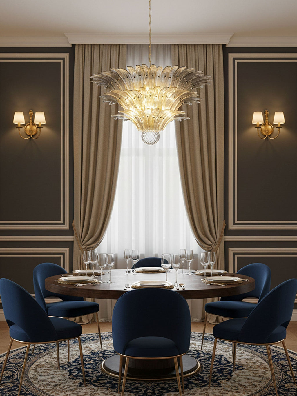 Palm Grove Murano Chandelier