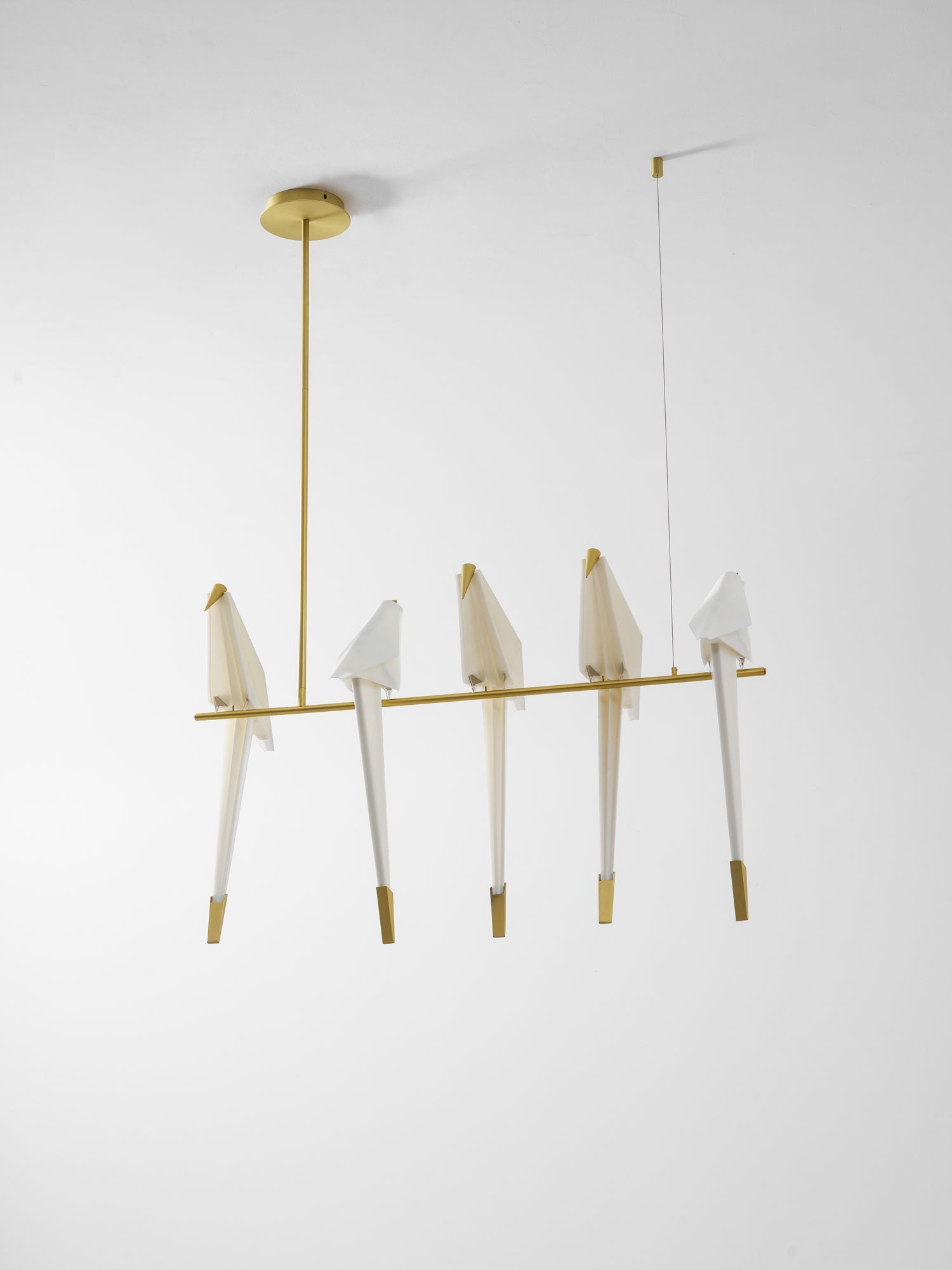 Paper Crane Bird LED Chandelier