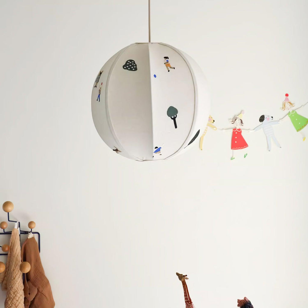 Park Embroidered Textile Pendant Lamp