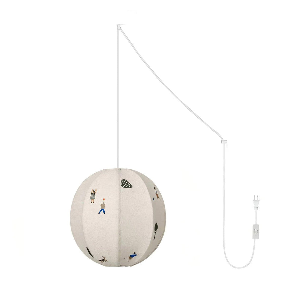 Park Embroidered Textile Swag Lamp - Vakkerlight
