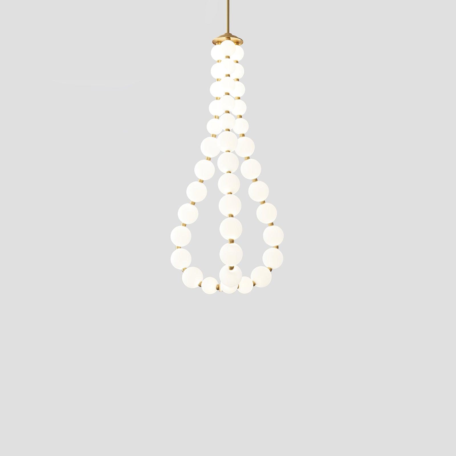 Acrylic Pearl Necklace Chandelier - Vakkerlight