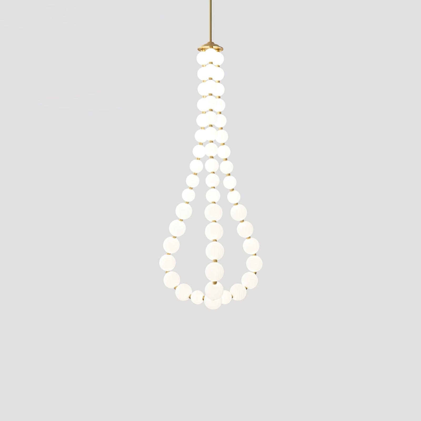 Acrylic Pearl Necklace Chandelier - Vakkerlight