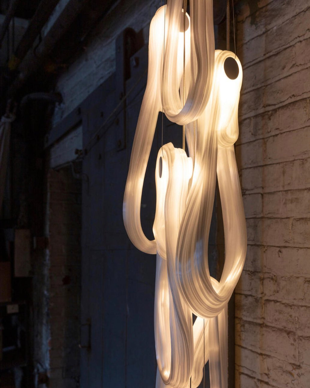 Pearlescent Filament Chandelier