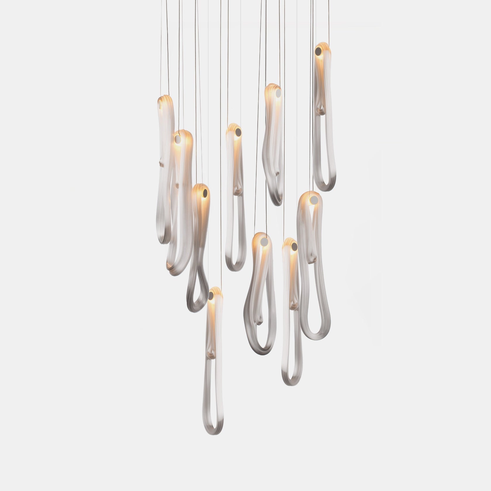 Pearlescent Filament Chandelier