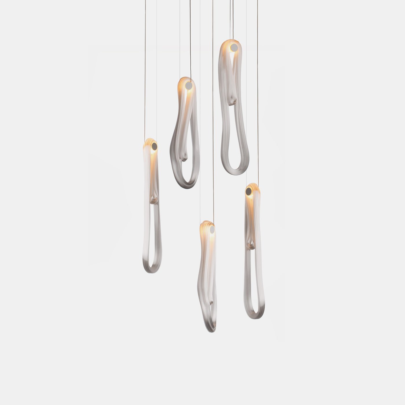 Pearlescent Filament Chandelier