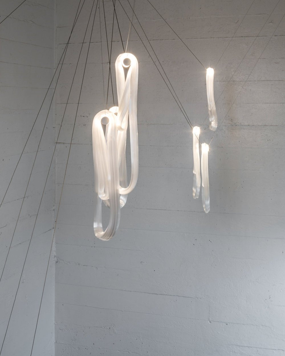 Pearlescent Filament Chandelier