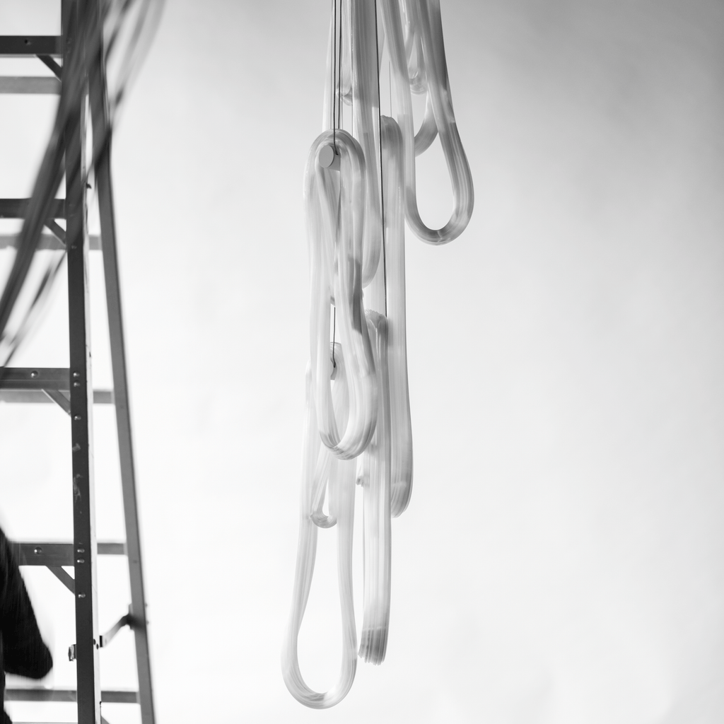 Pearlescent Filament Chandelier