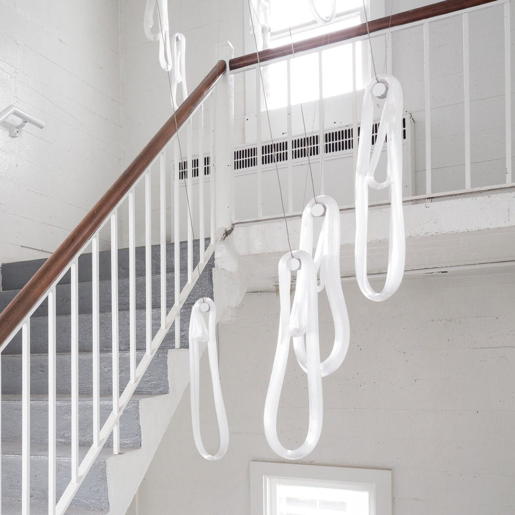 Pearlescent Filament Chandelier
