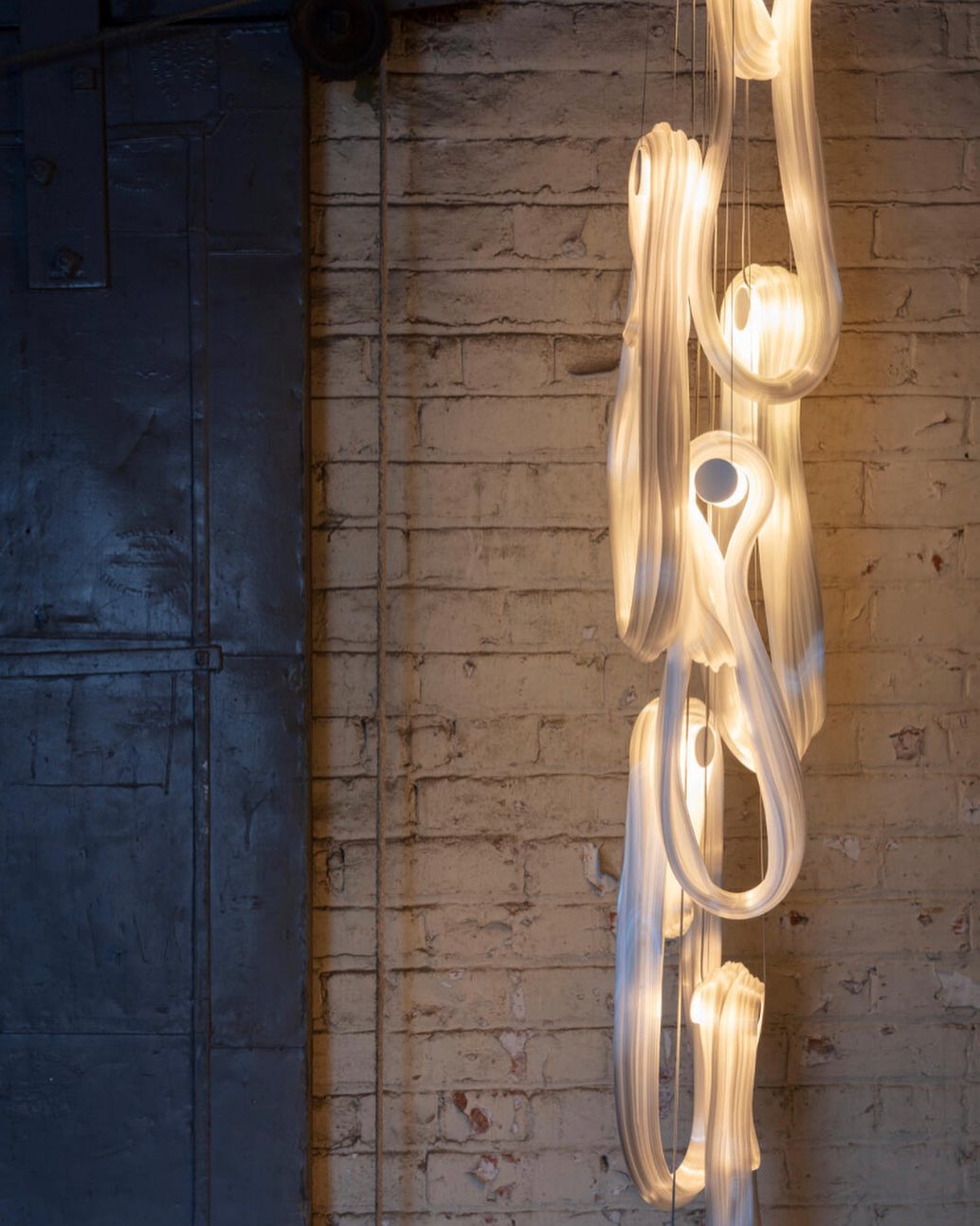 Pearlescent Filament Chandelier