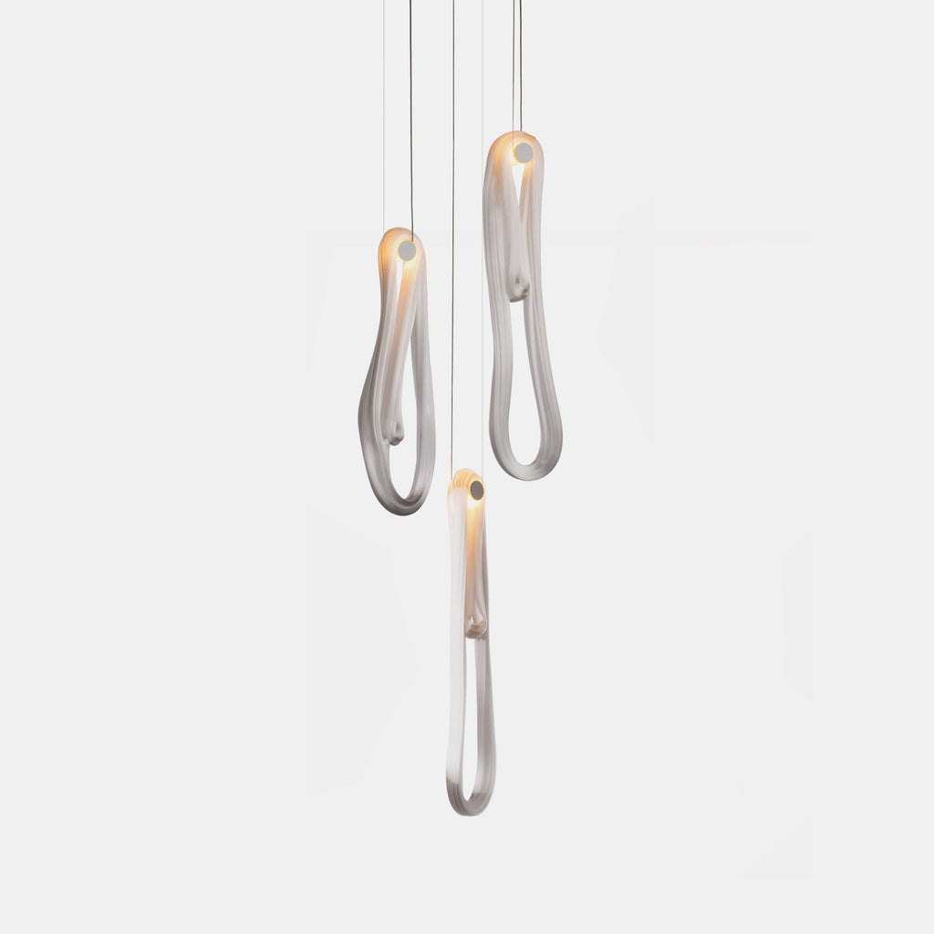 Pearlescent Filament Chandelier