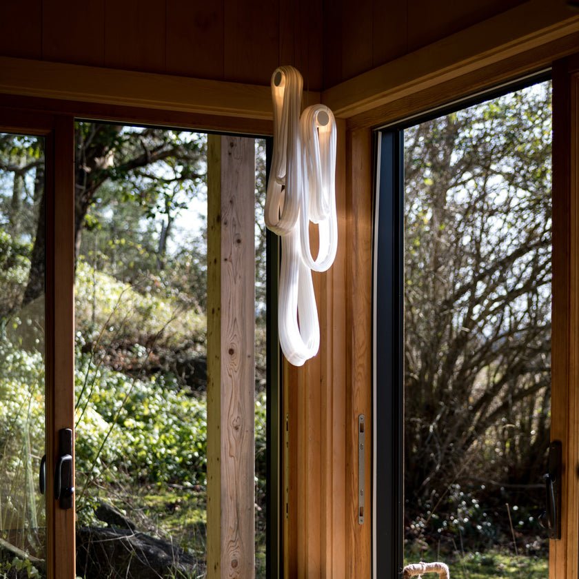 Pearlescent Filament Chandelier
