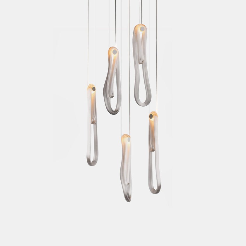 Pearlescent Filament Chandelier