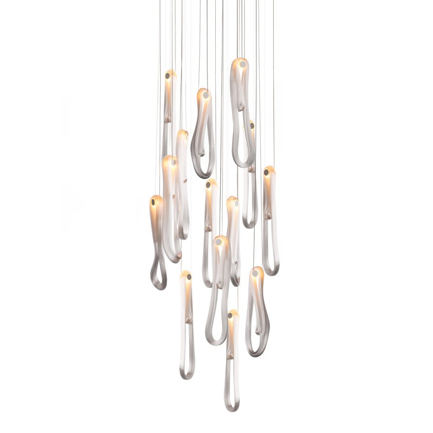 Pearlescent Filament Chandelier