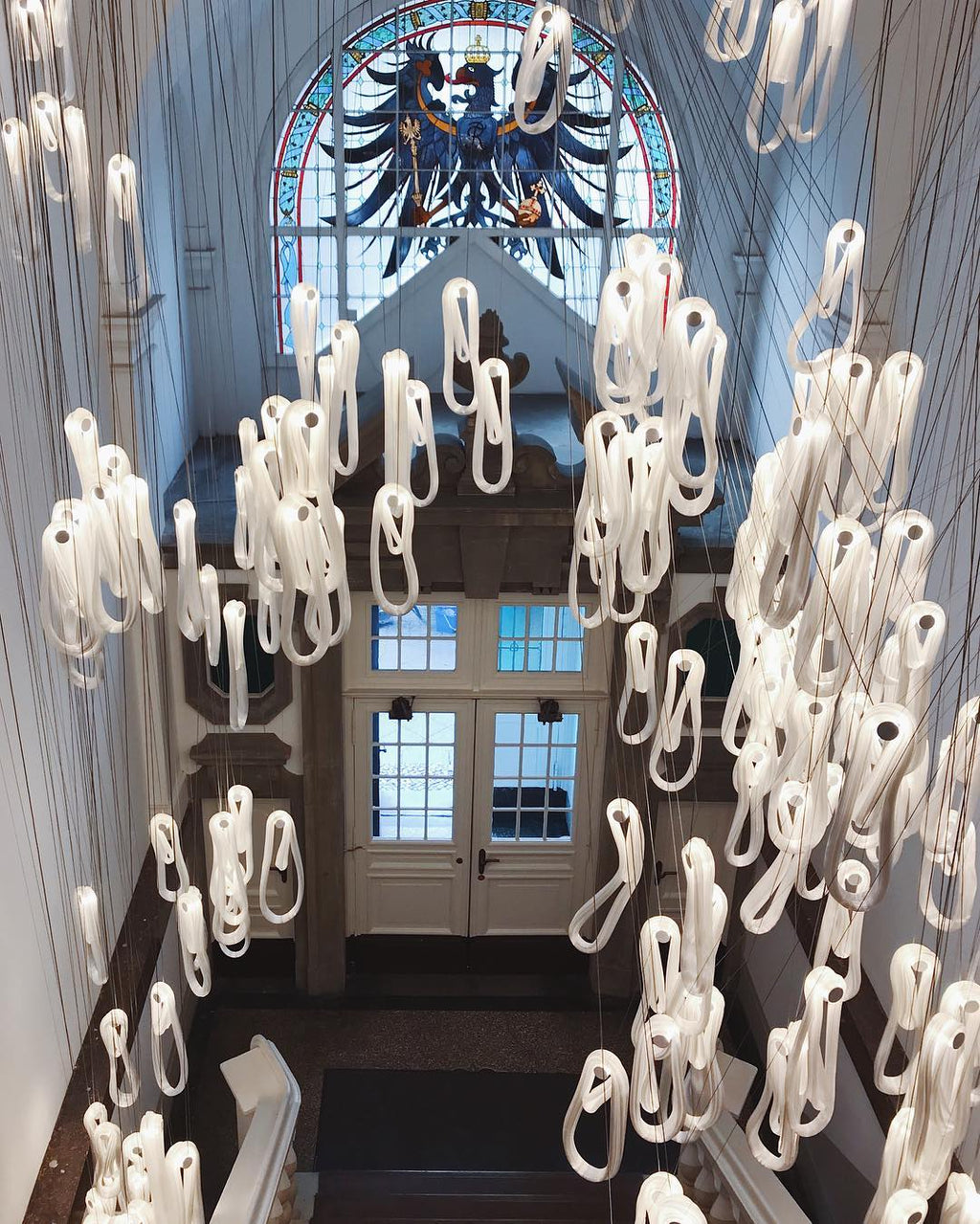 Pearlescent Filament Chandelier