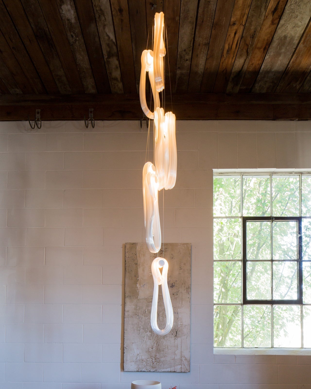 Pearlescent Filament Chandelier