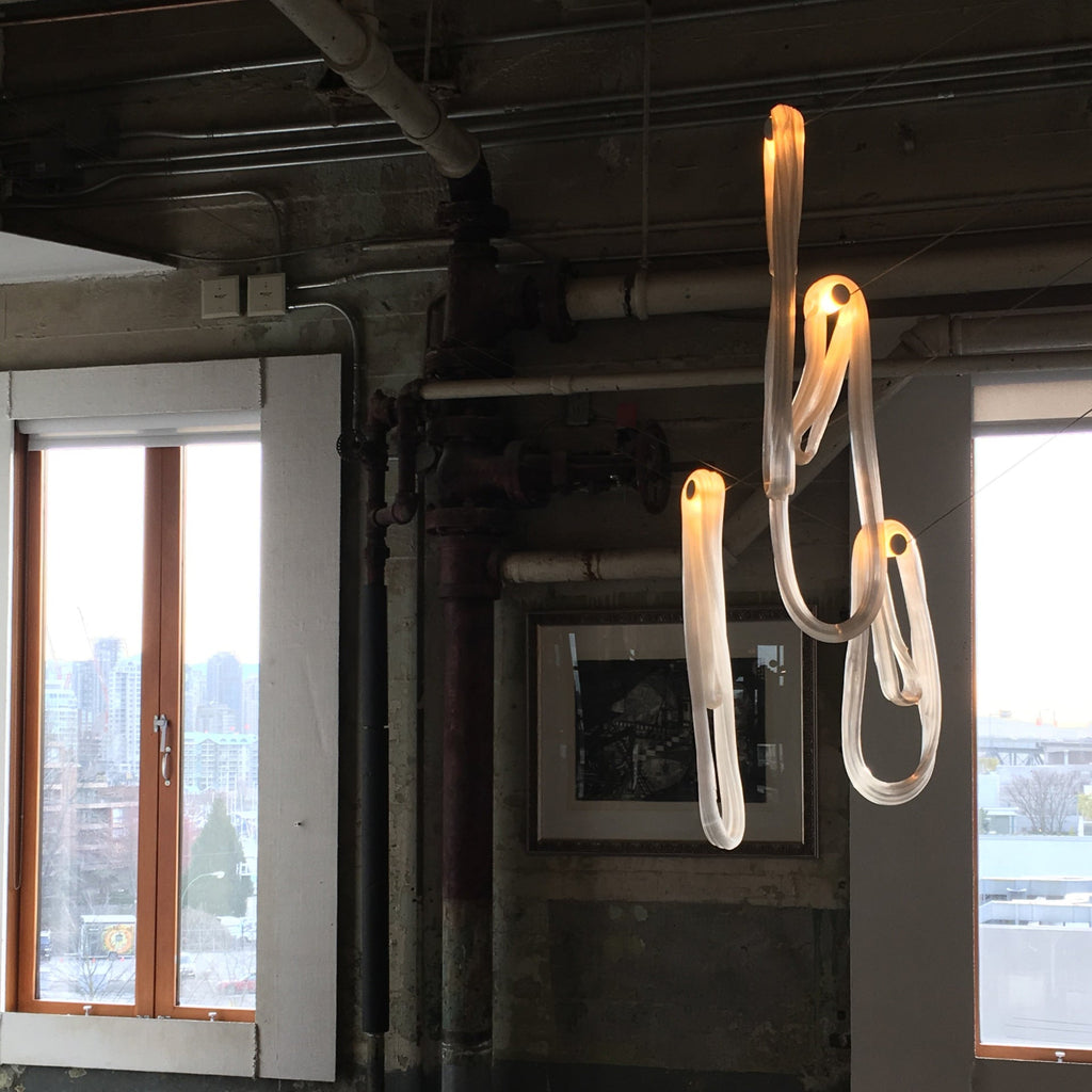 Pearlescent Filament Chandelier