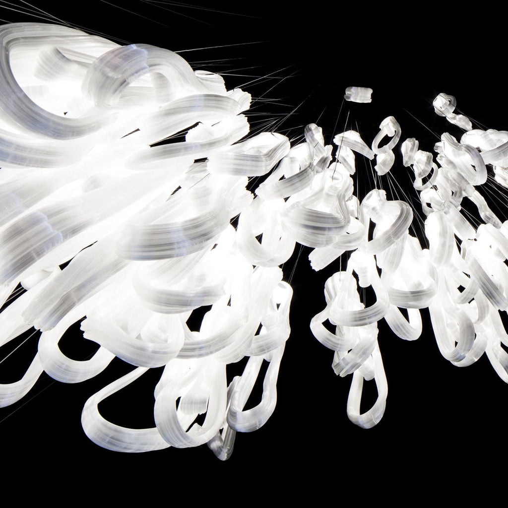 Pearlescent Filament Chandelier