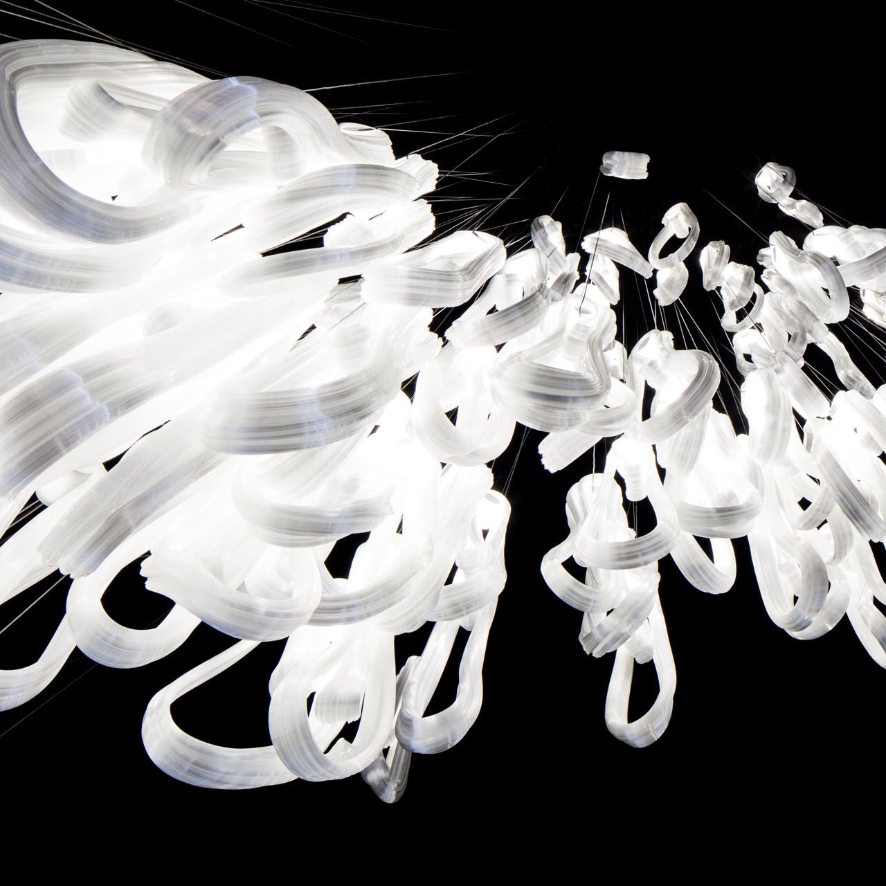 Pearlescent Filament Chandelier
