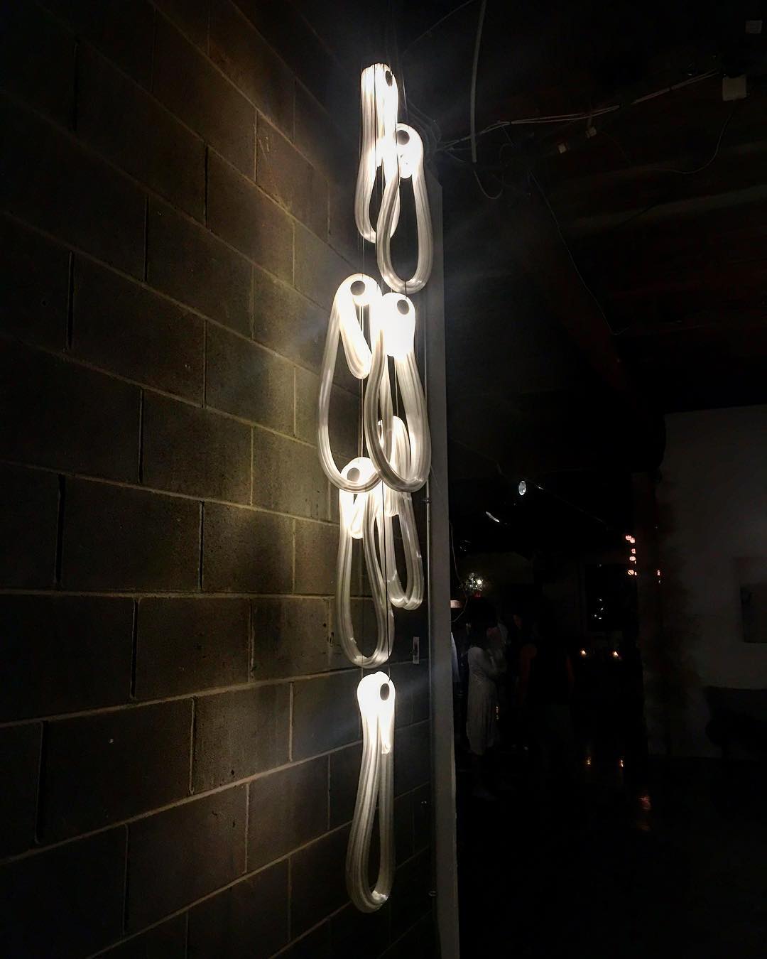 Pearlescent Filament Chandelier