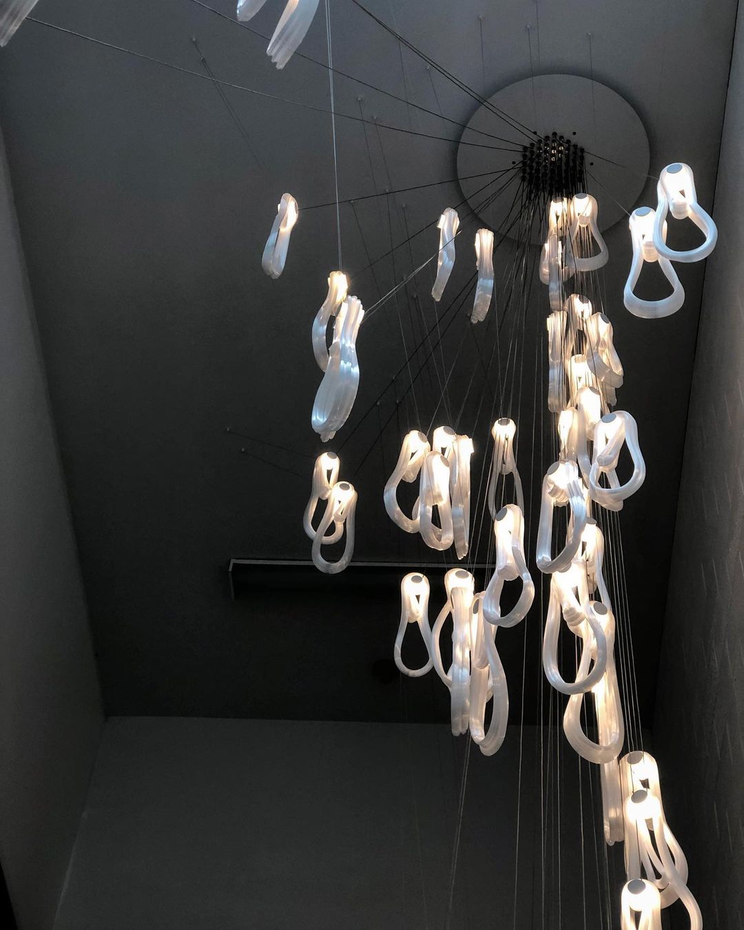 Pearlescent Filament Chandelier