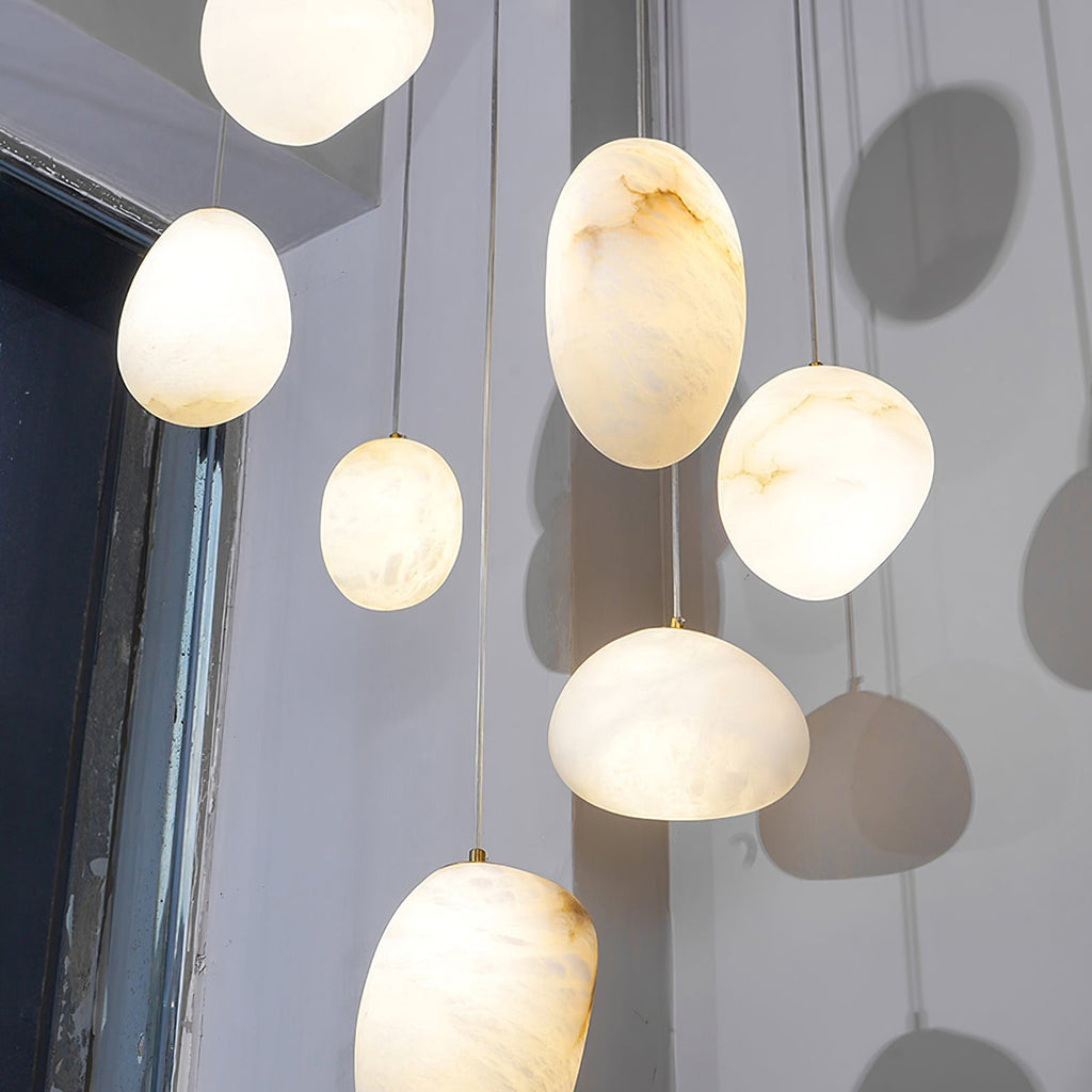 Lampă suspendată Pebbles Alabastr