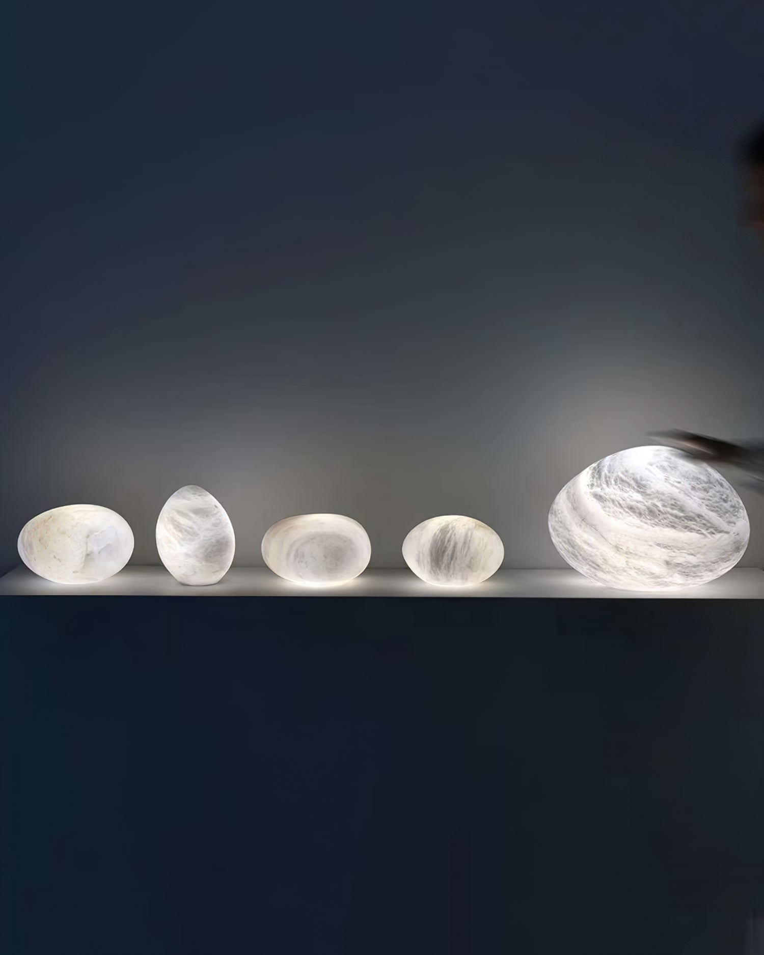 Lampă suspendată Pebbles Alabastr