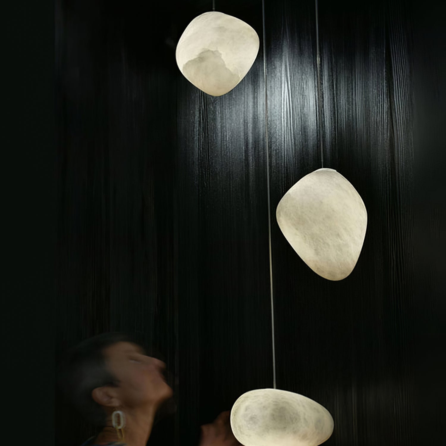 Lampă suspendată Pebbles Alabastr