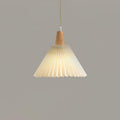 Pleated Wooden Pendant Light - Vakkerlight