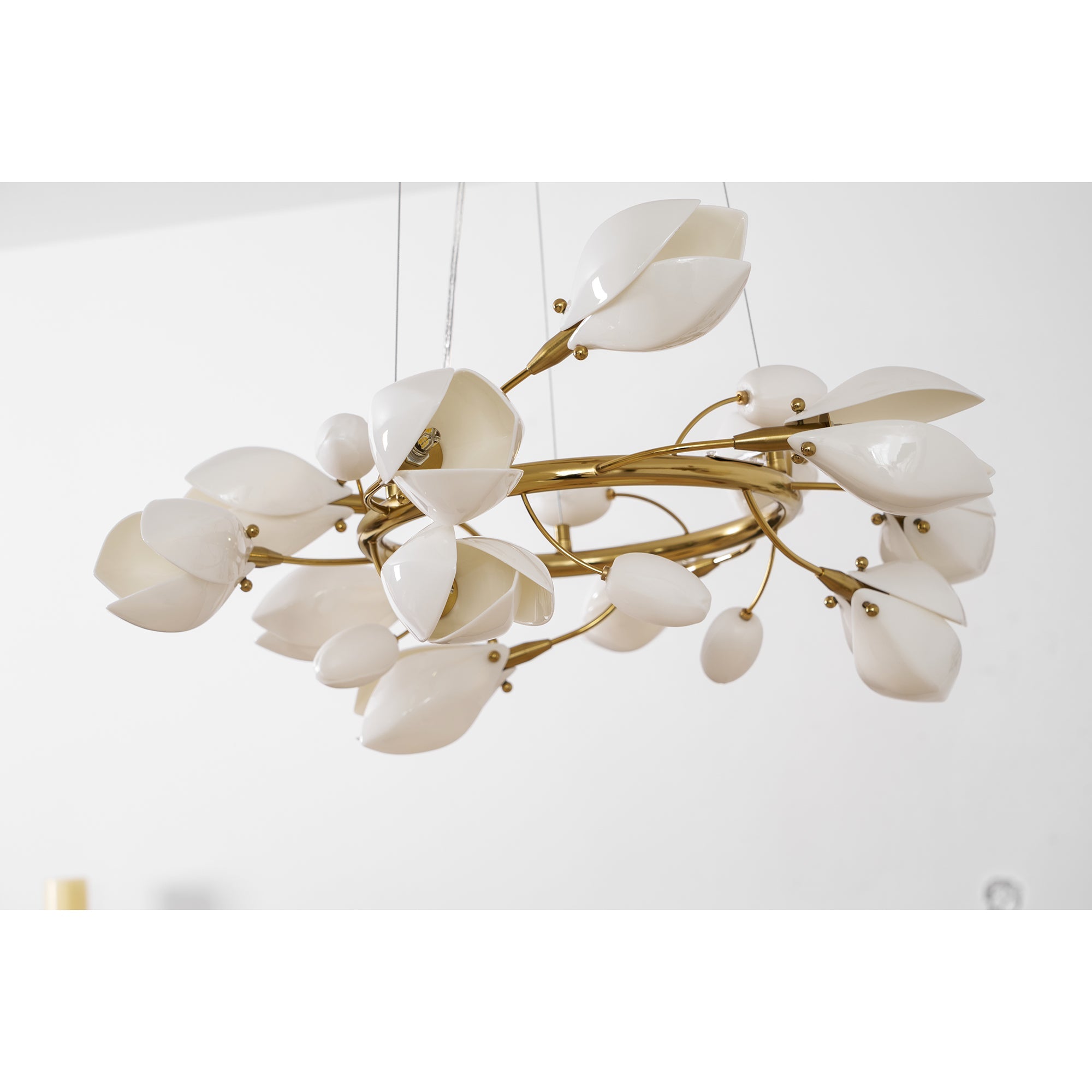 Porcelain Magnolia Chandelier