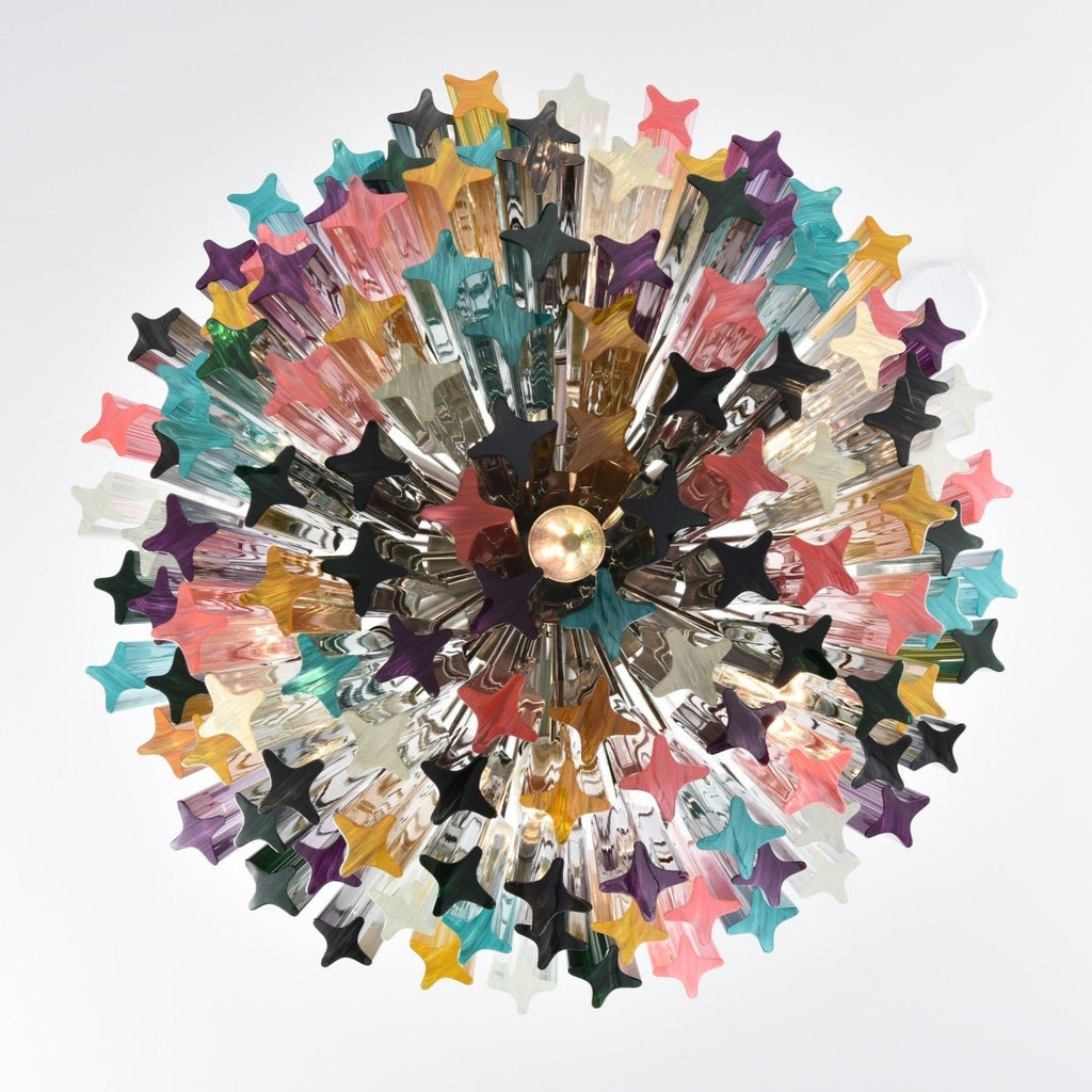 Prismatic Murano Colorful Chandelier