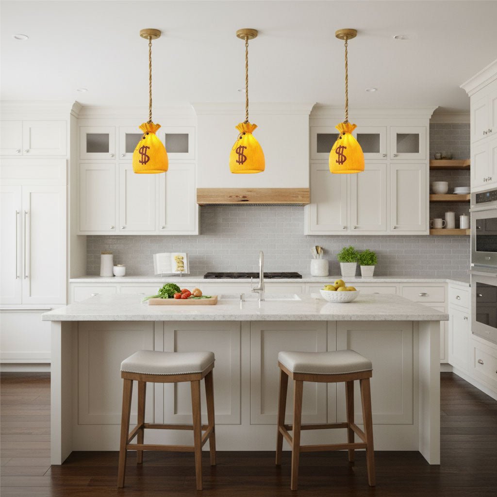 Prosperity Pouch Resin Pendant Lamp