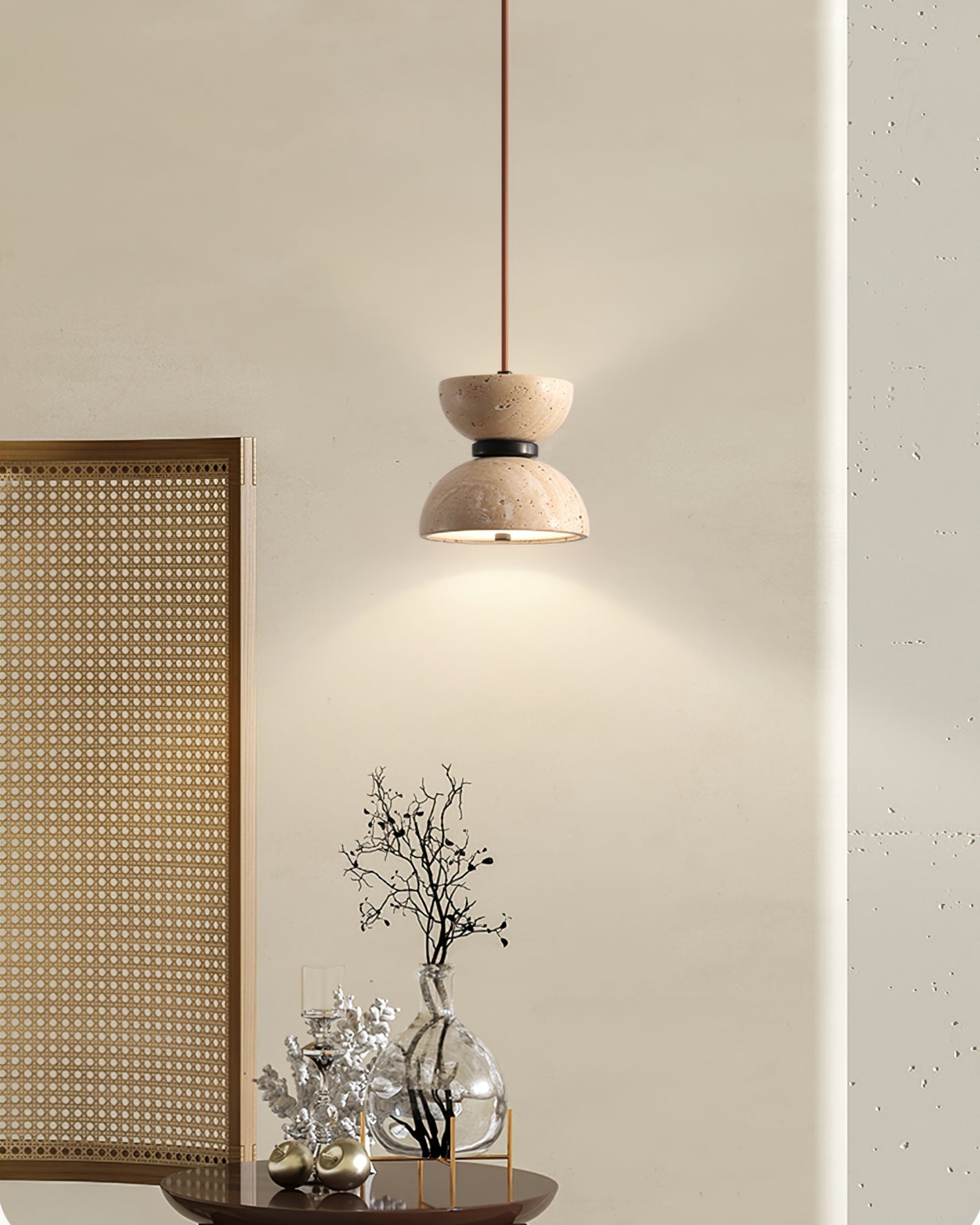 Vireo Travertine Pendant Light