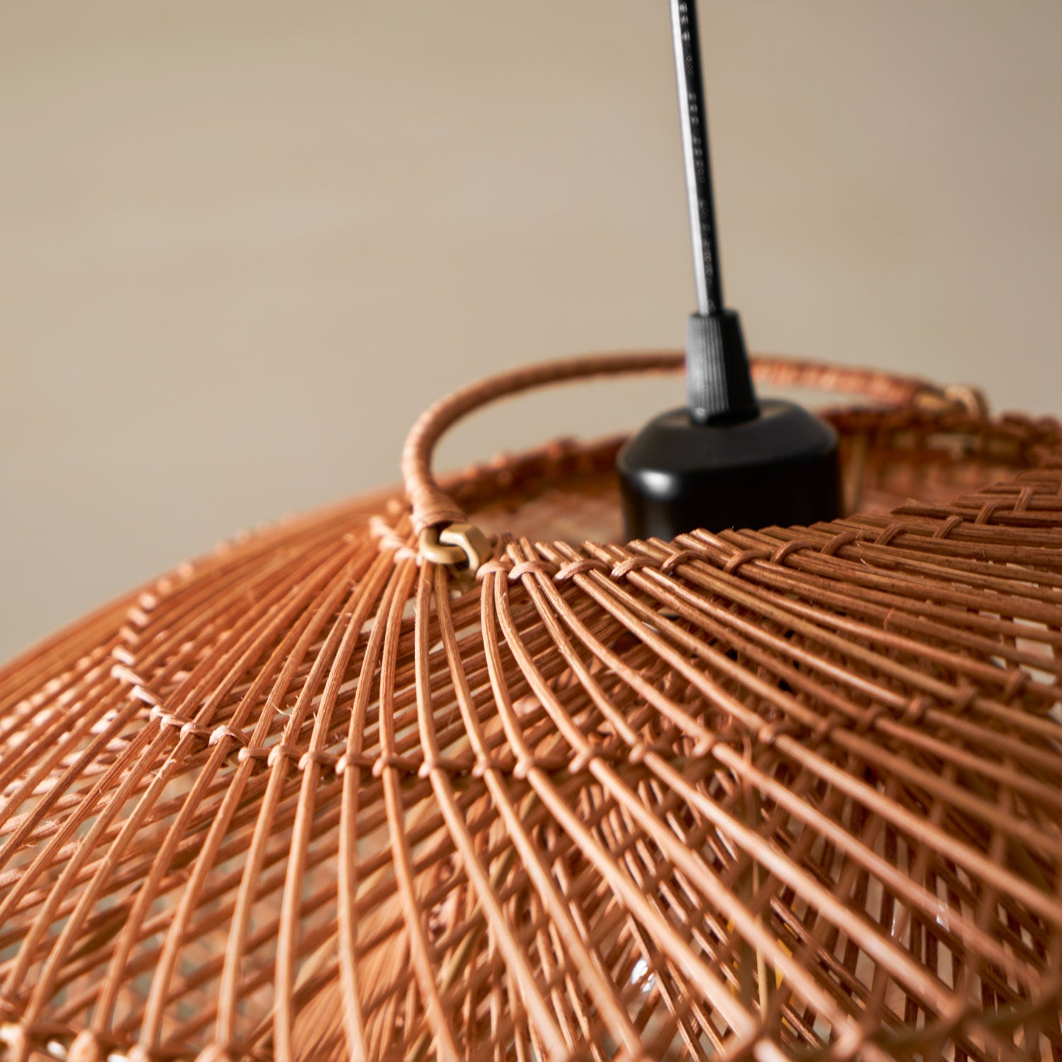 Rattan Wave Pendant Light