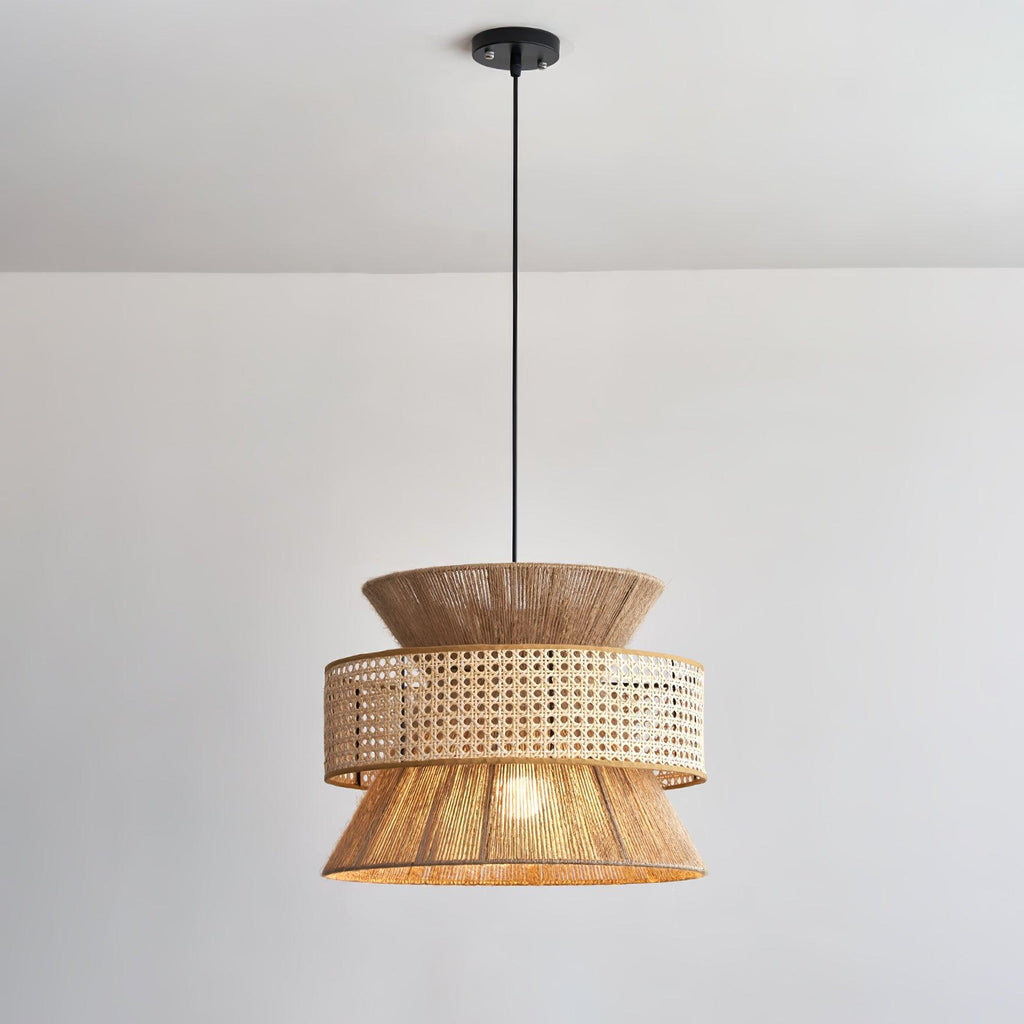 Rattan Bamboo Pendant Lamp - Vakkerlight