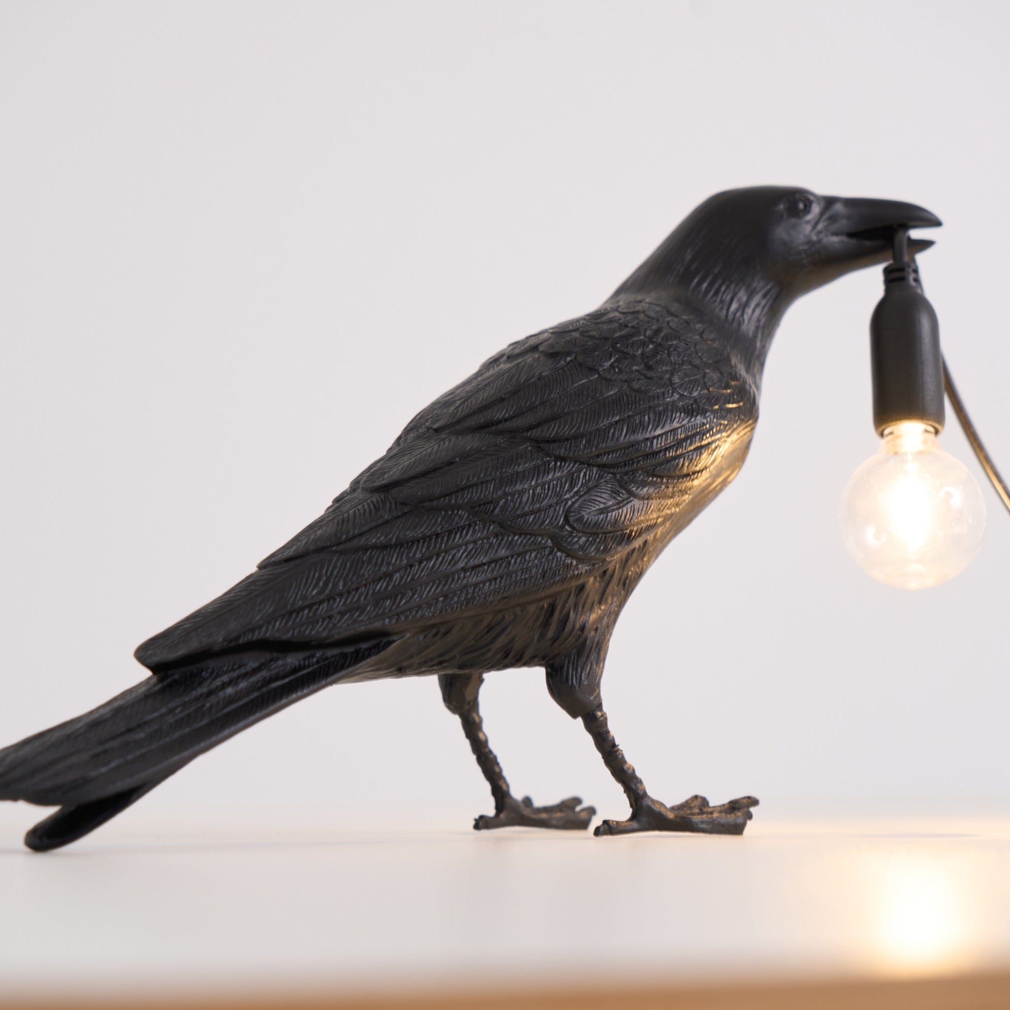 Raven Resin Table Lamp