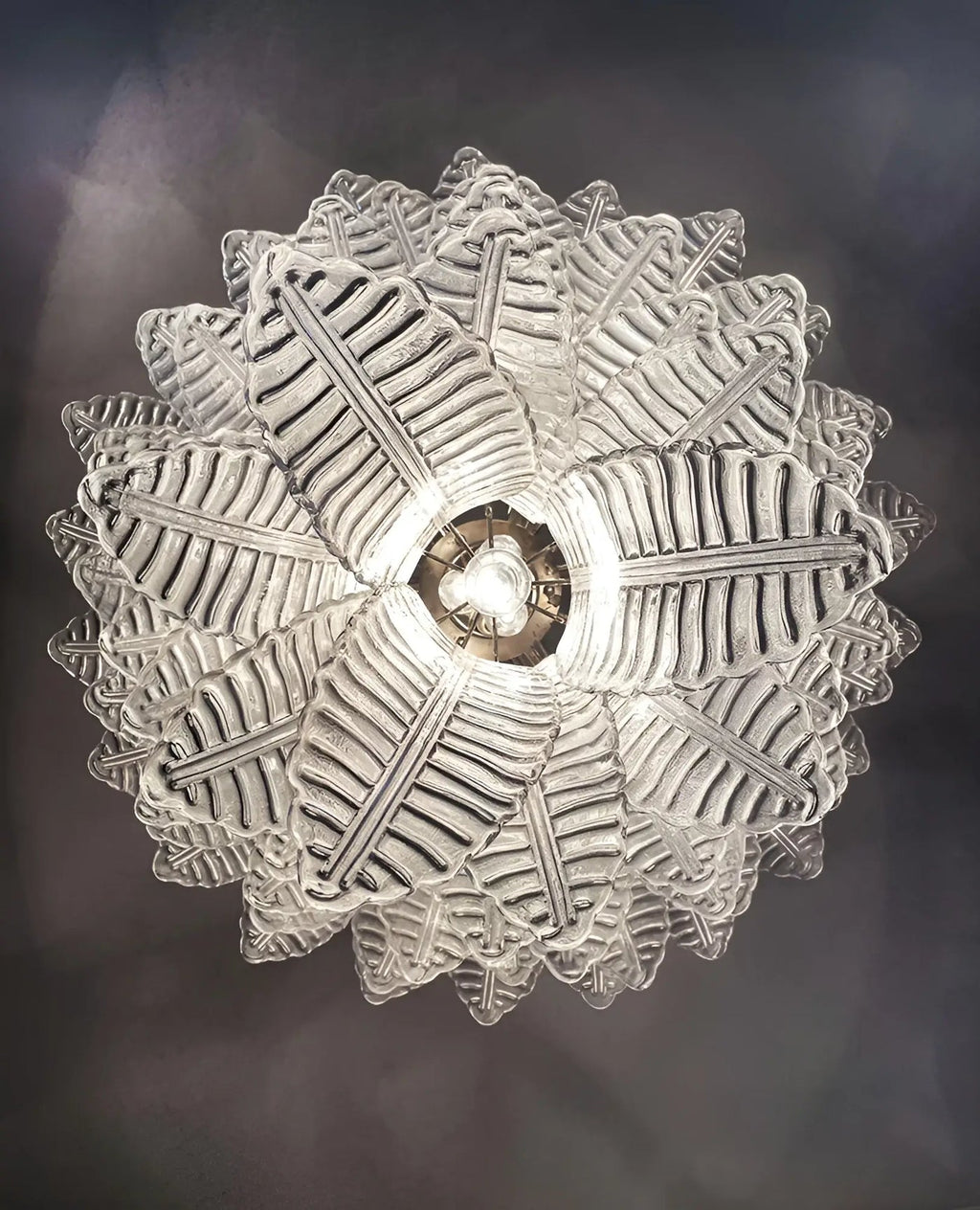 Rosalind Murano Clear Glass Chandelier