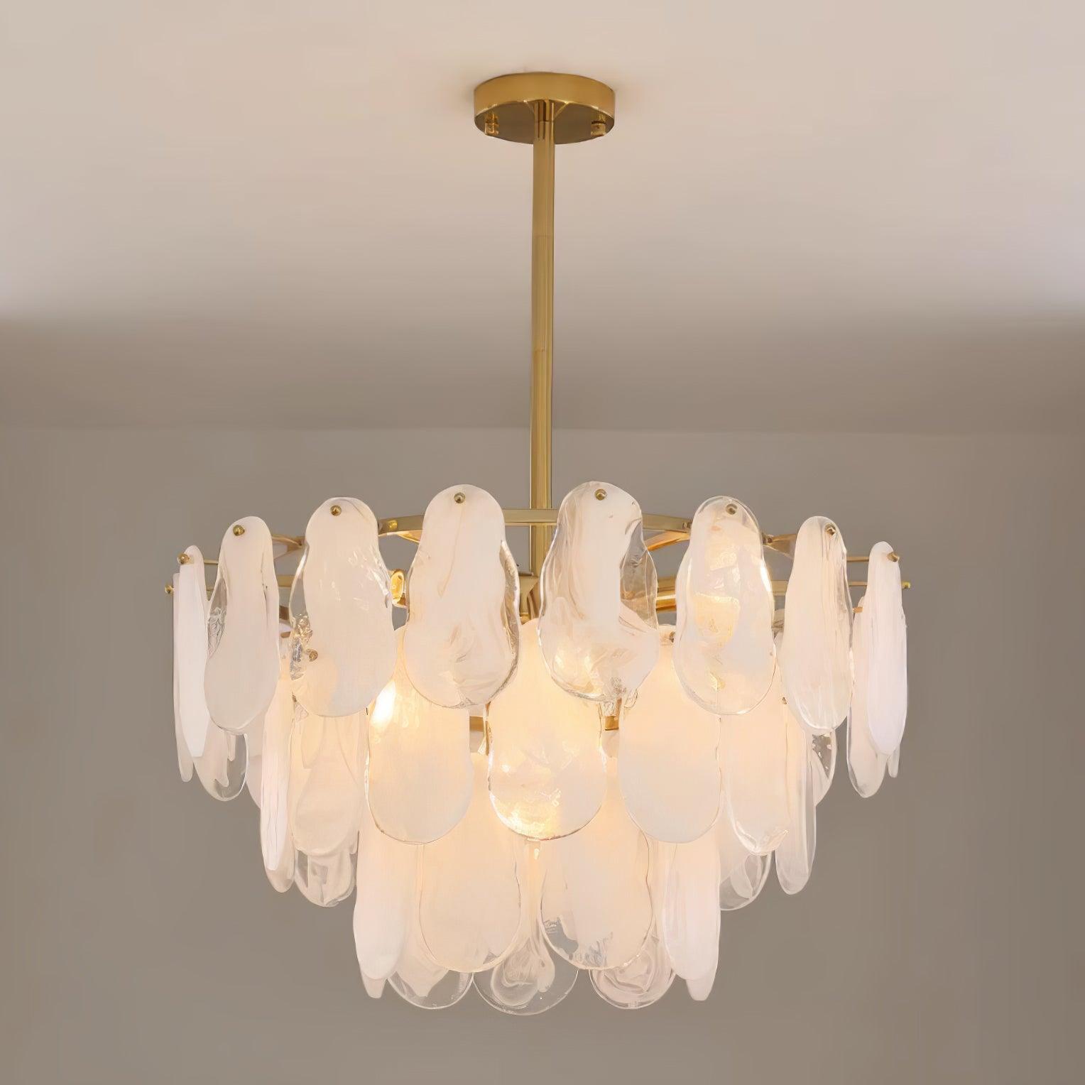 Round Cloud Glass Chandelier - Vakkerlight
