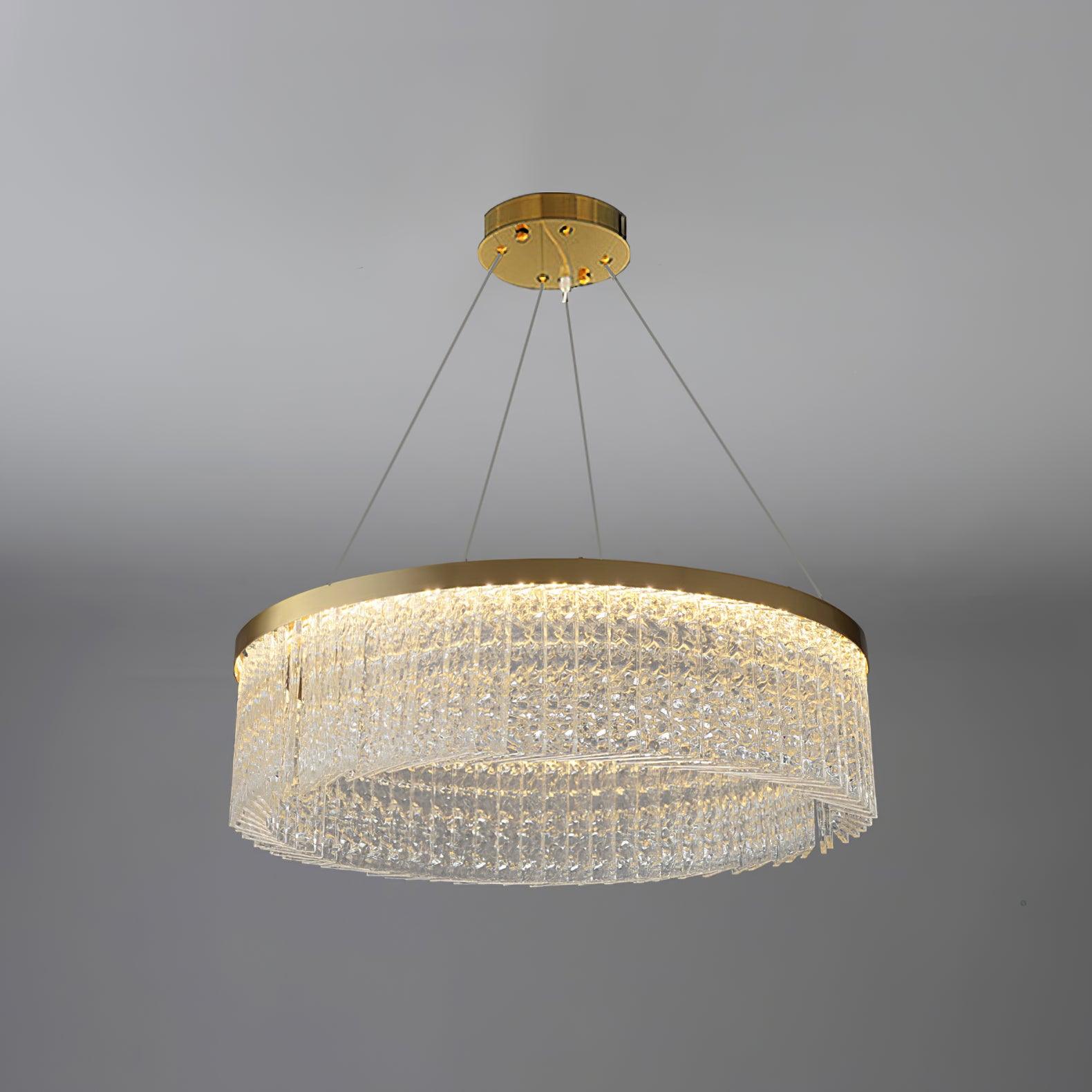 Round Halo Crystal Chandelier - Vakkerlight