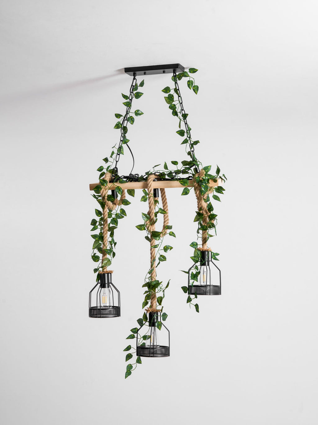 Rustic Wooden Chandelier