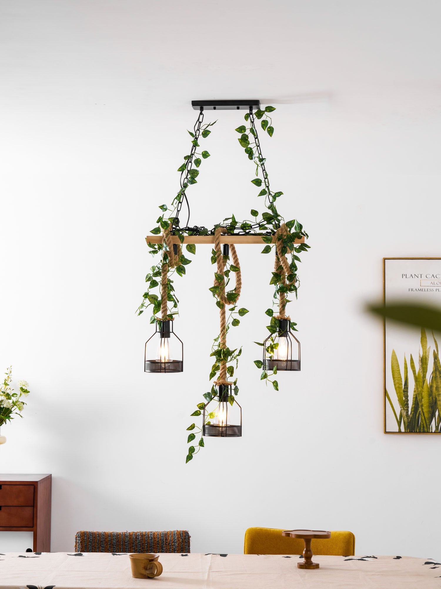 Rustic Wooden Chandelier